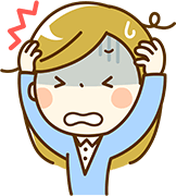 悩んでいる女性